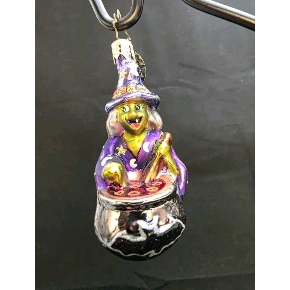 VTG 2001 Radko What's Brewing 01-848-0 Little Gem Witch Cauldron Ornament